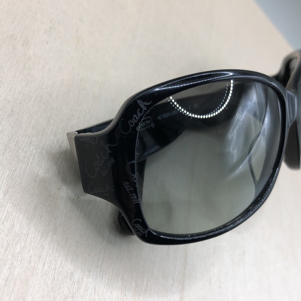 Coach 8028 Taryn sunglasses L903 Black 59-15-125 Butterfly Shape w Logo Marks - Picture 3 of 9